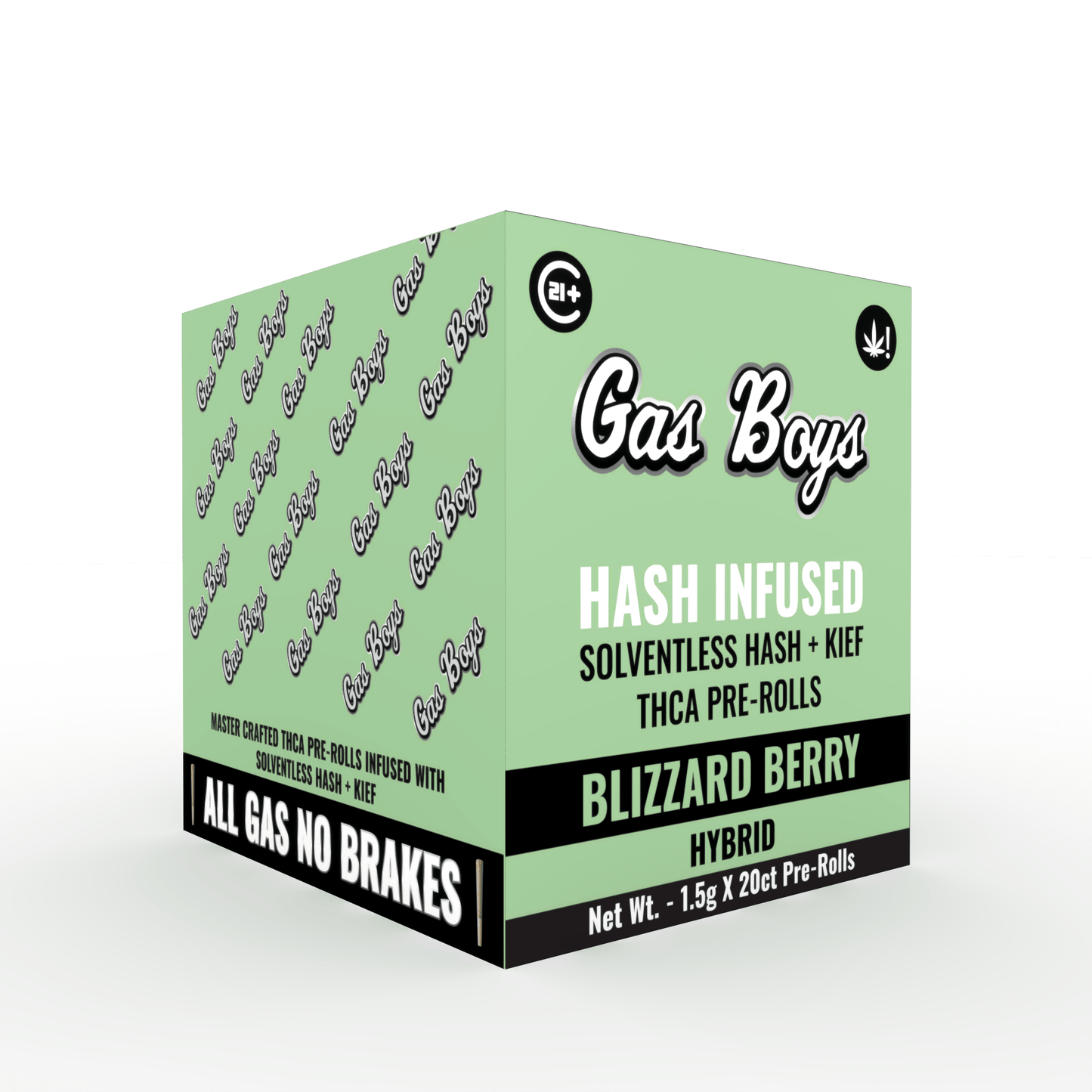 THCA INFUSED PRE - ROLL Blizzard Berry Display Box - Hybrid (20ct) - Tree Spirit Wellness