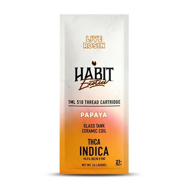THCA Live Rosin 510 Cartridge - Papaya 1g (Indica) - 10 Pack - Tree Spirit Wellness