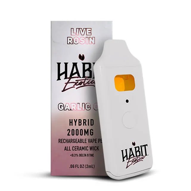 THCA Live Rosin Rechargeable Vape - OG Garlic 2g (Hybrid) - 10 Pack - Tree Spirit Wellness