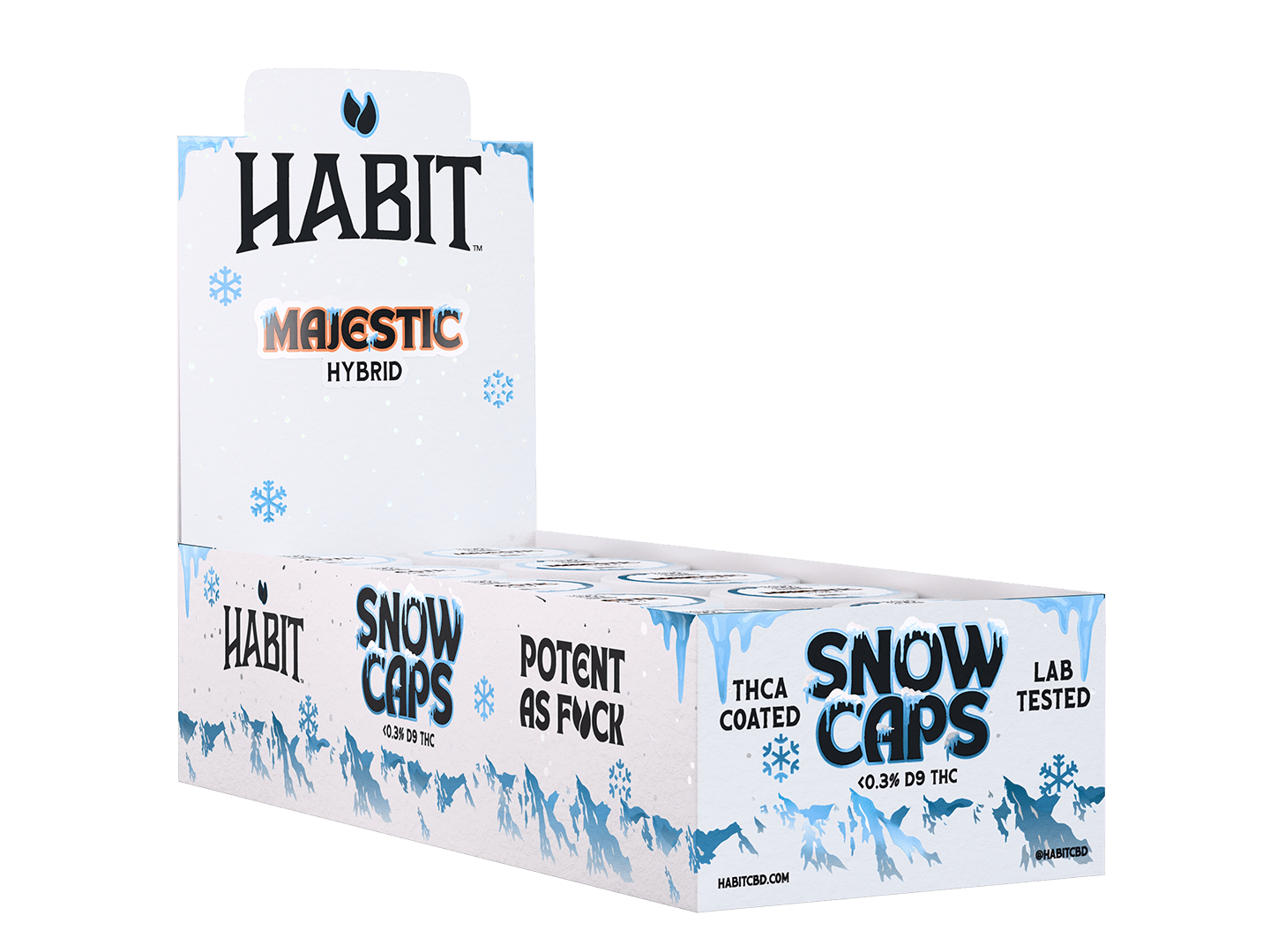 THCA Snow Caps Jar Majestic 3.5gr (Hybrid) - 10PK - Tree Spirit Wellness
