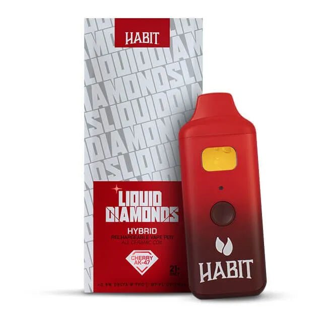 THCP Liquid Diamonds - Cherry AK - 47 2g Rechargeable Vape (Hybrid) - 10 Pack - Tree Spirit Wellness