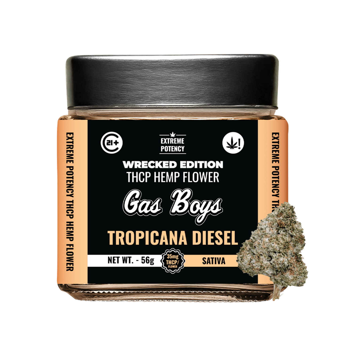 Tropicana Diesel THCP Flower Jar - Sativa - 2oz - Tree Spirit Wellness