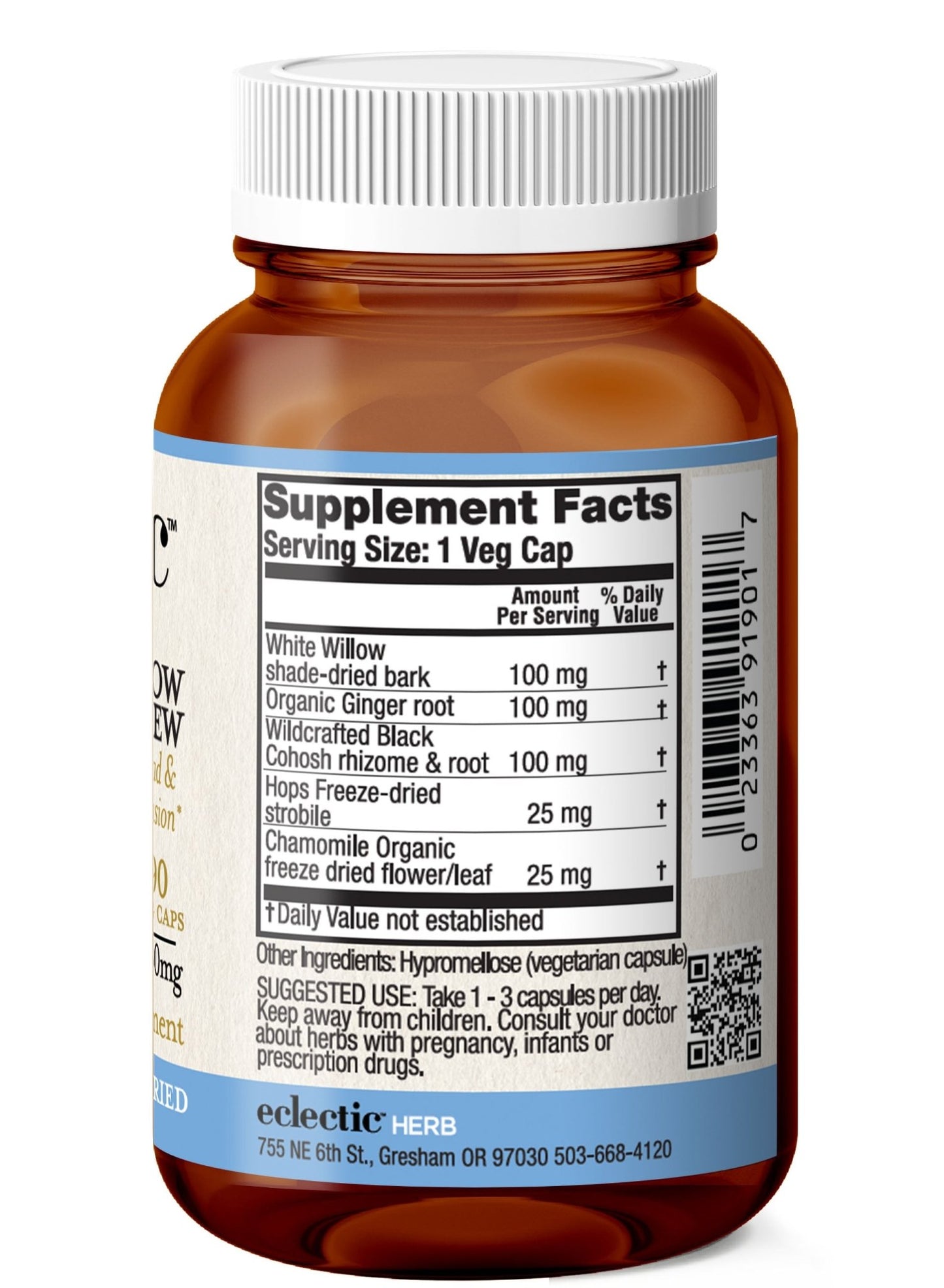 WHITE WILLOW - FEVERFEW CAPSULES - Tree Spirit Wellness