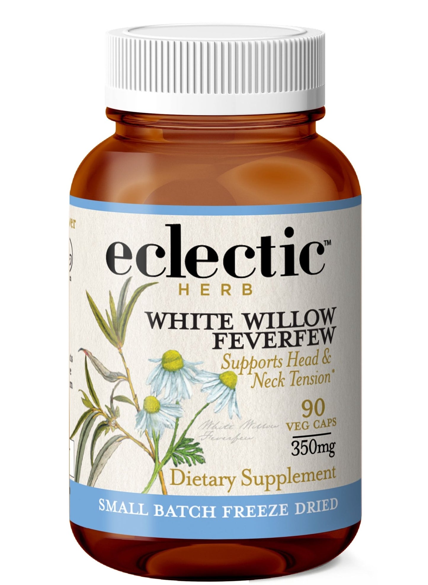 WHITE WILLOW - FEVERFEW CAPSULES - Tree Spirit Wellness