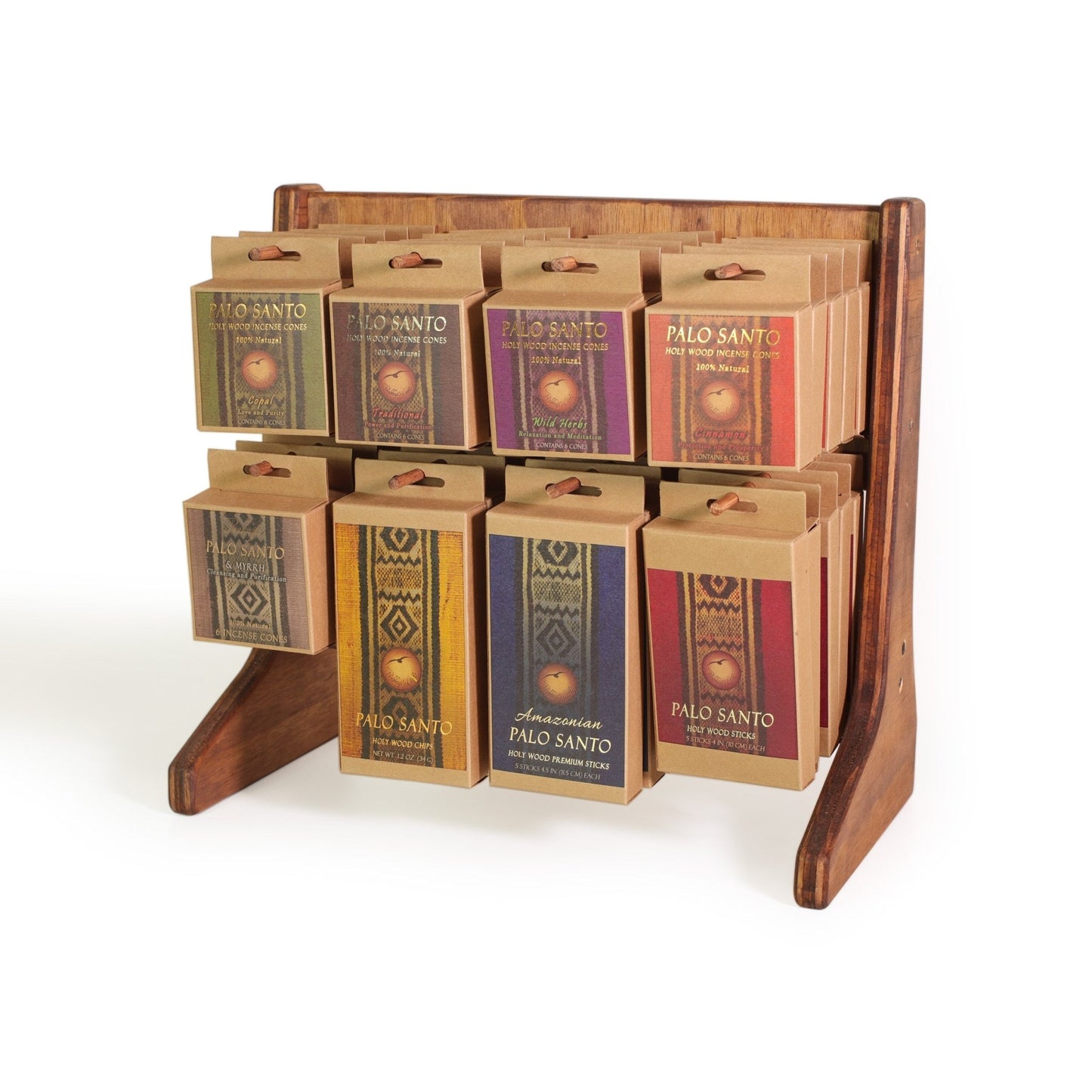 Wholesale Opening Bundle - Smudging Incense - Display Rack with Palo Santo 8 - Products Variety - 40 Packs - Tree Spirit Wellness