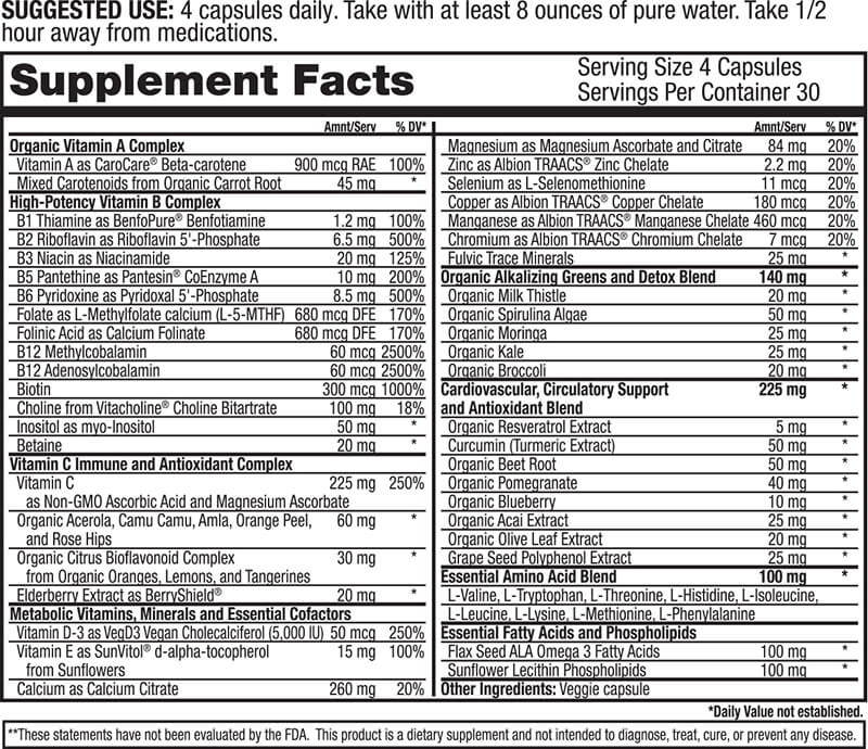 ESSENTIAL MULTI-VITAMINS - Tree Spirit Wellness