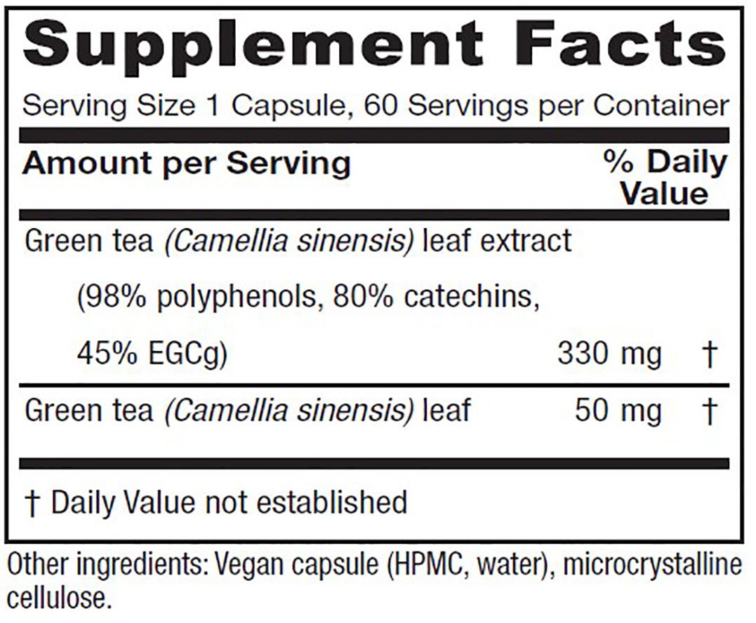Green Tea – 60 capsules - Tree Spirit Wellness