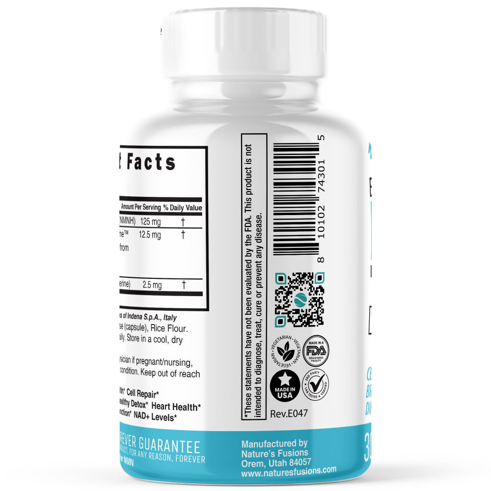 NMNH 125mg (DihydroNMN+ Quercetin & Piperine) 30ct - Tree Spirit Wellness