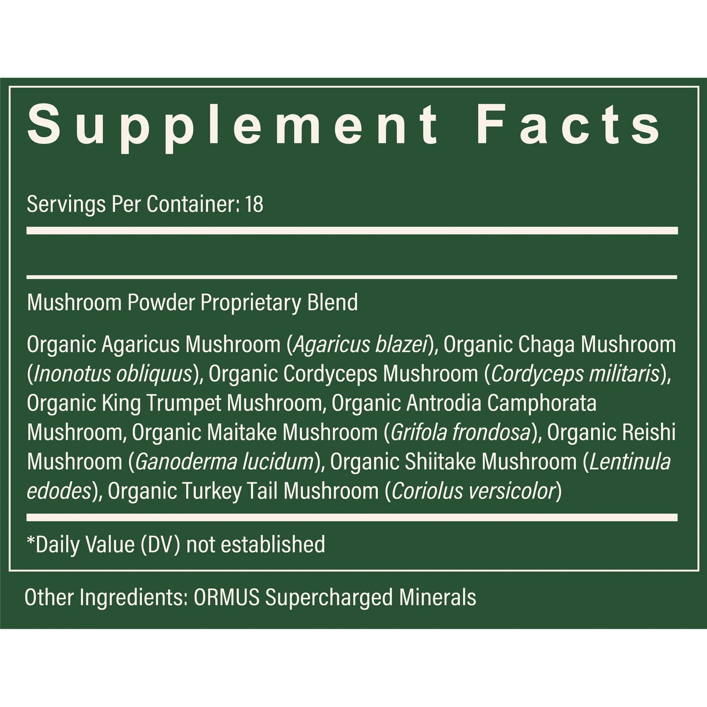 Organic Mushroom Blend - Tree Spirit Wellness
