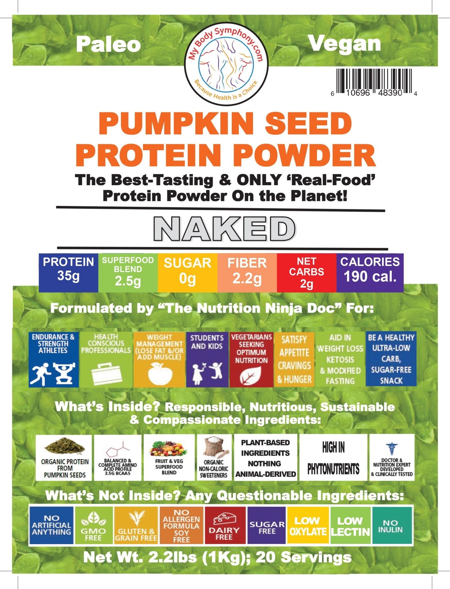 Organic Pumpkin Seed Protein Powder | Paleo, Vegan, Gluten-Free freeshipping - Tree Spirit Wellness
