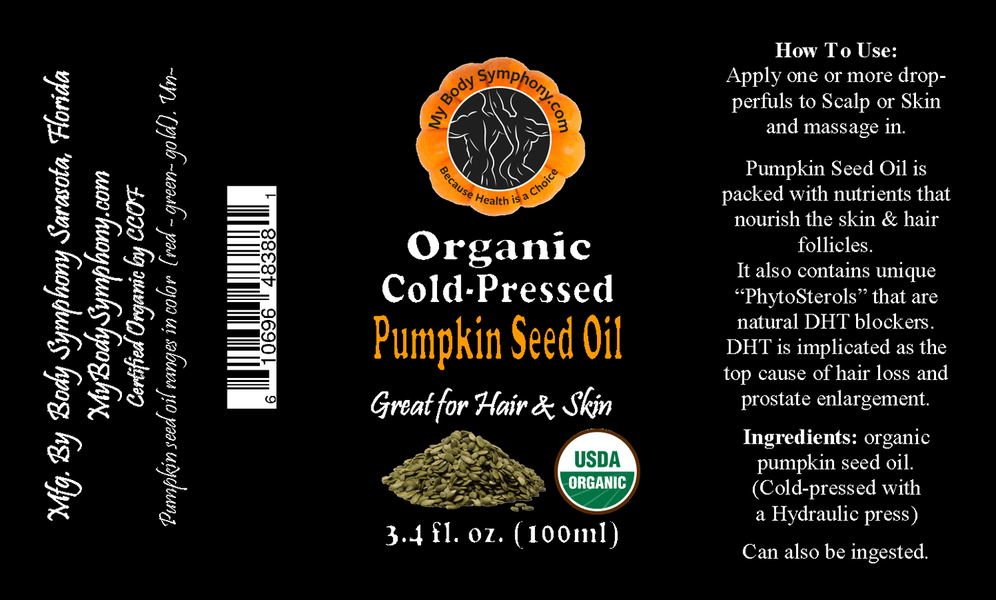 Pumpkin Seed Oil-Topical app freeshipping - Tree Spirit Wellness