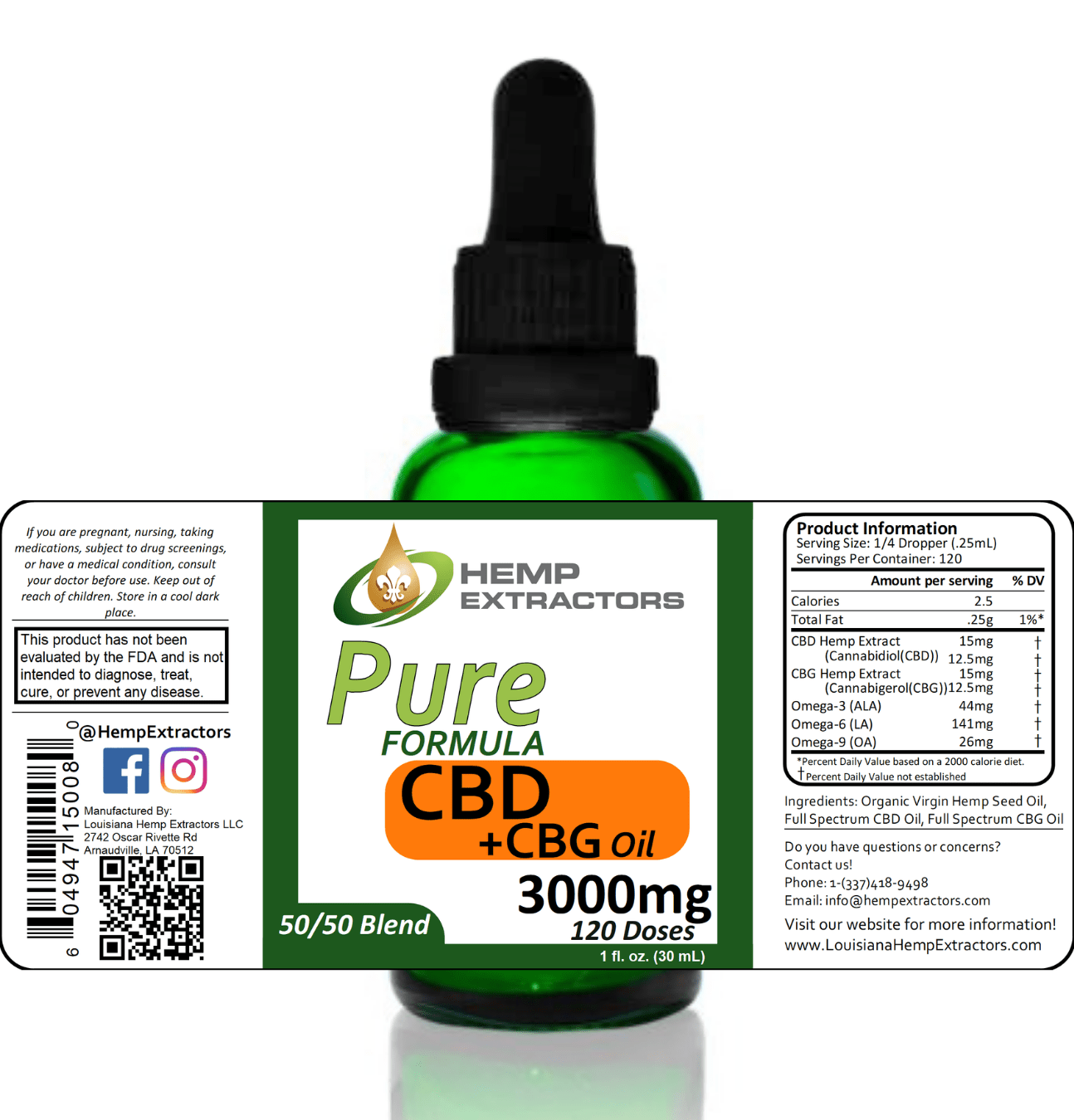 Pure Formula CBD+CBG - Tree Spirit Wellness