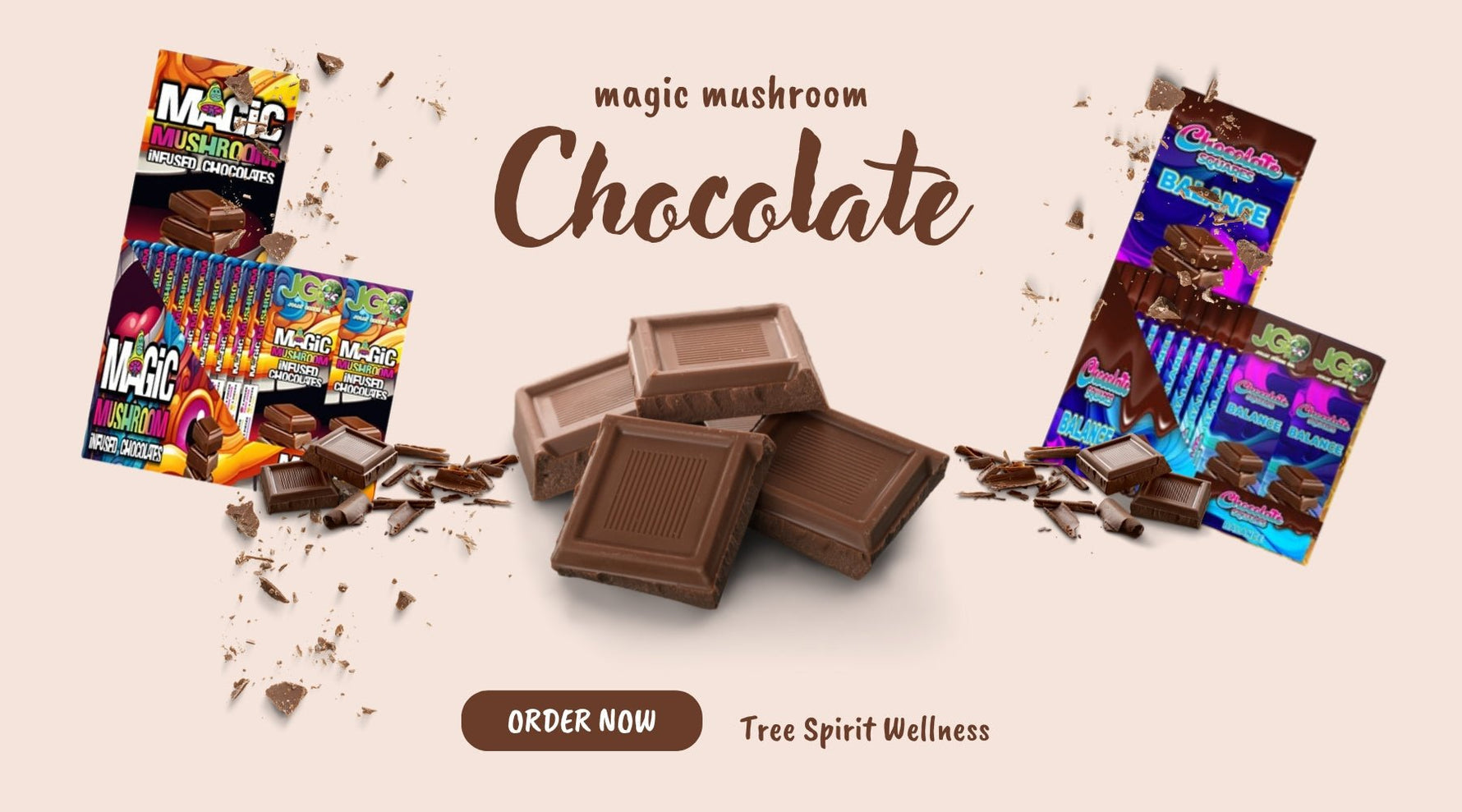 magic mushrooms chocolate: Cosmic Cacao Dreams - Tree Spirit Wellness 