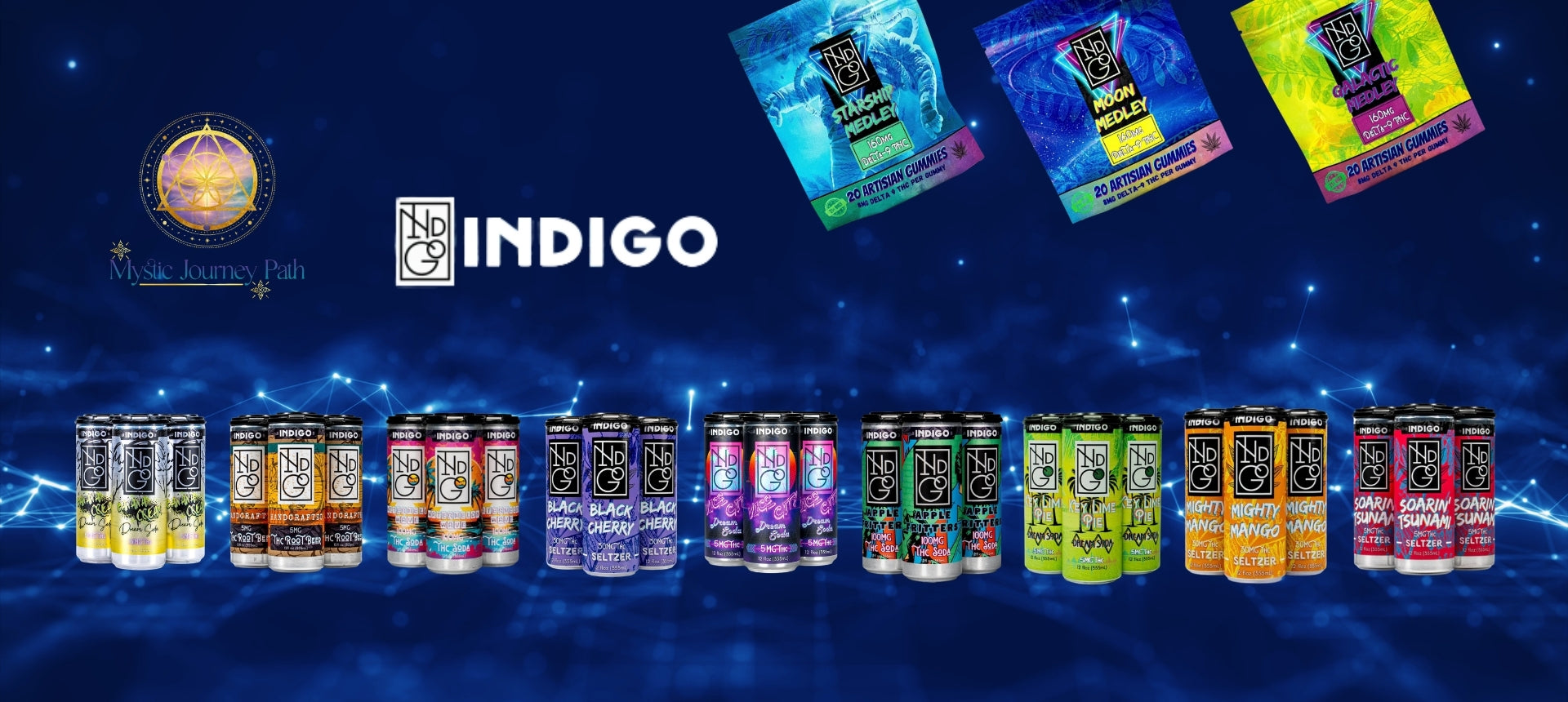 Indigo Banner - Mystic Journey Path