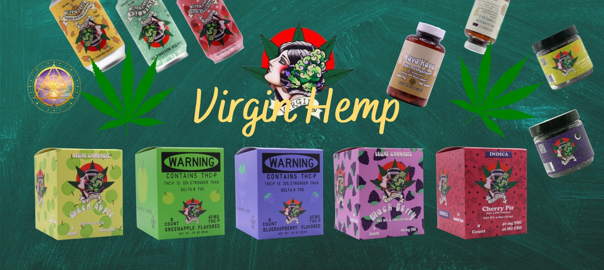 Virgin Hemp Farms Banner - Mystic Journey Path