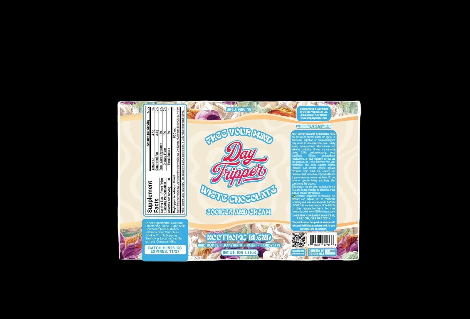 1 Piece Artisan Chocolate Bar (Gravity Fed Display) - 30 Bars/Case - Tree Spirit Wellness