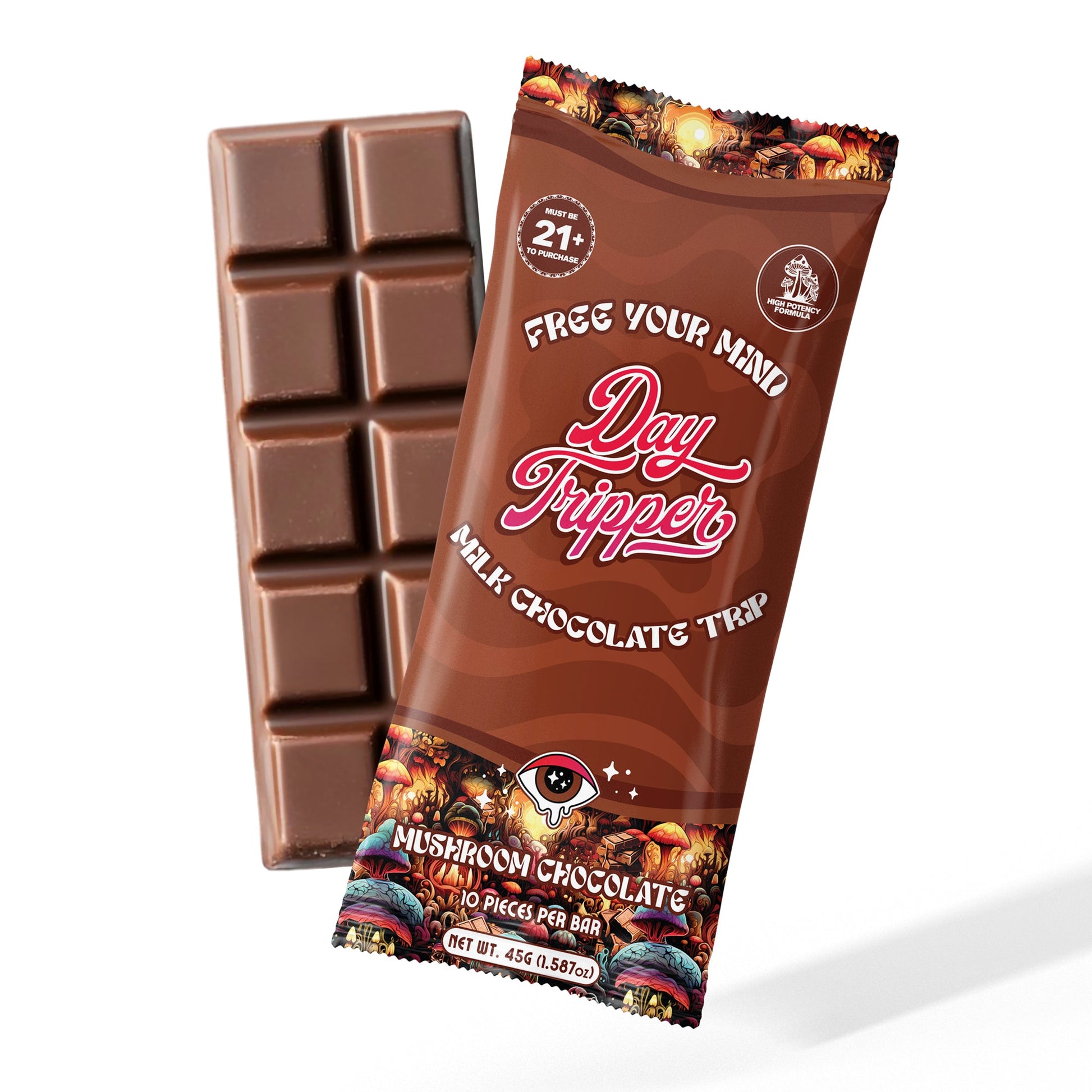 10 Piece Artisan Chocolate - Milk Chocolate Bar - 10 Bars/Case - Tree Spirit Wellness