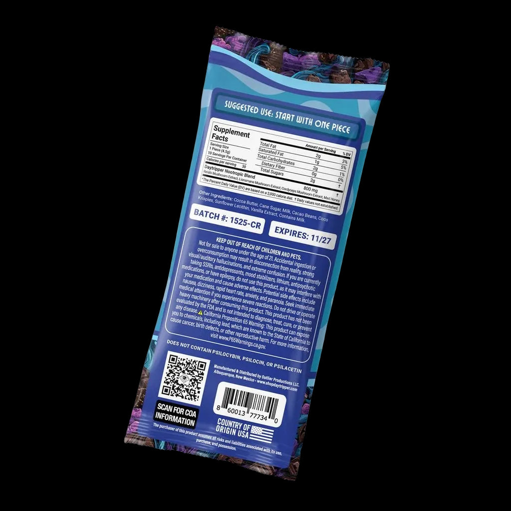 10 Piece Crunch 👁️Milk Chocolate Bar - Tree Spirit Wellness