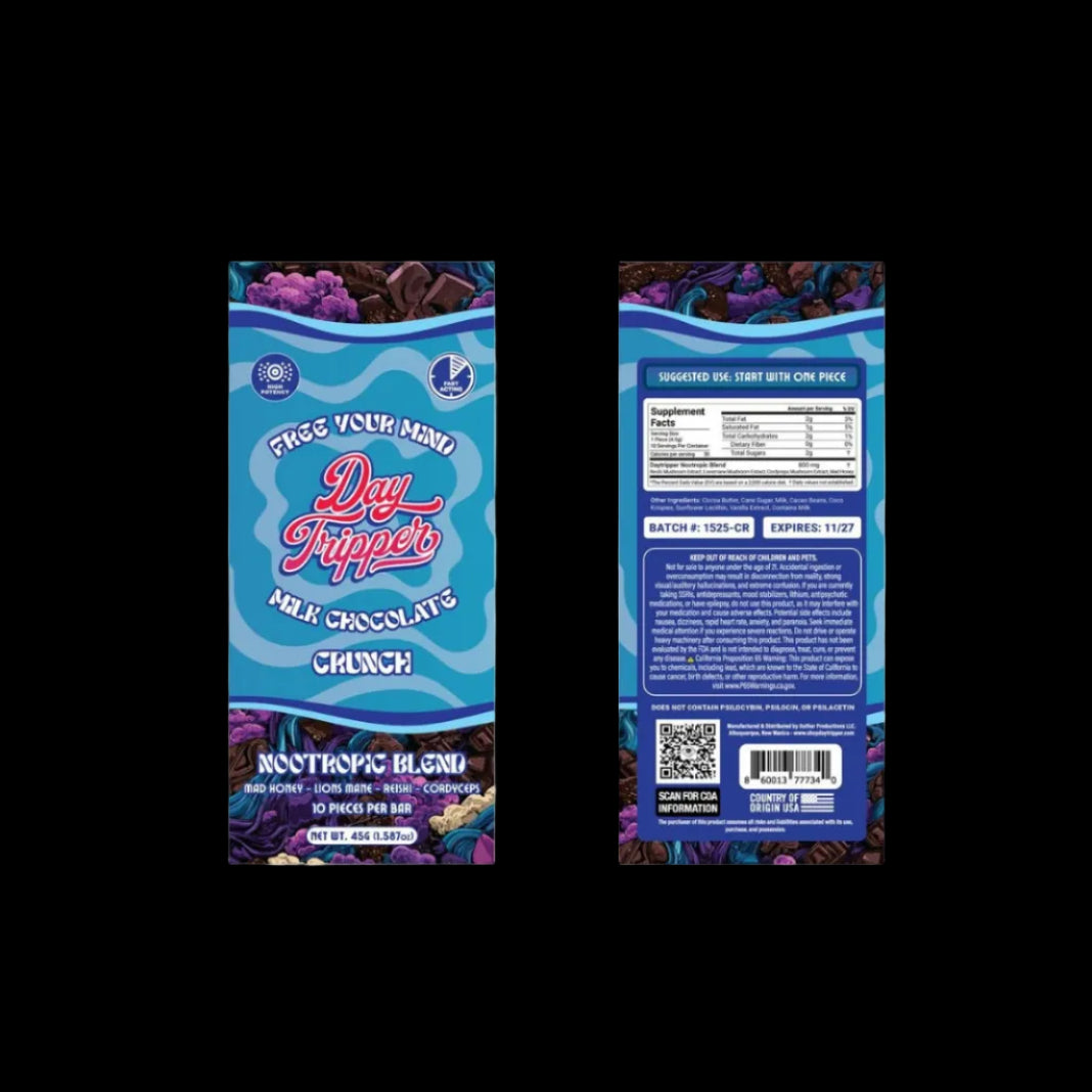 10 Piece Crunch 👁️Milk Chocolate Bar - Tree Spirit Wellness