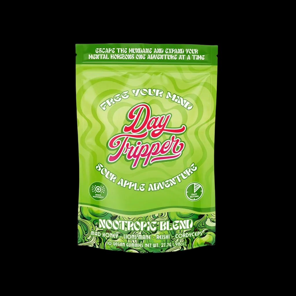 10ct Sour Apple Adventure Mushroom Gummies Case of 10 - Tree Spirit Wellness