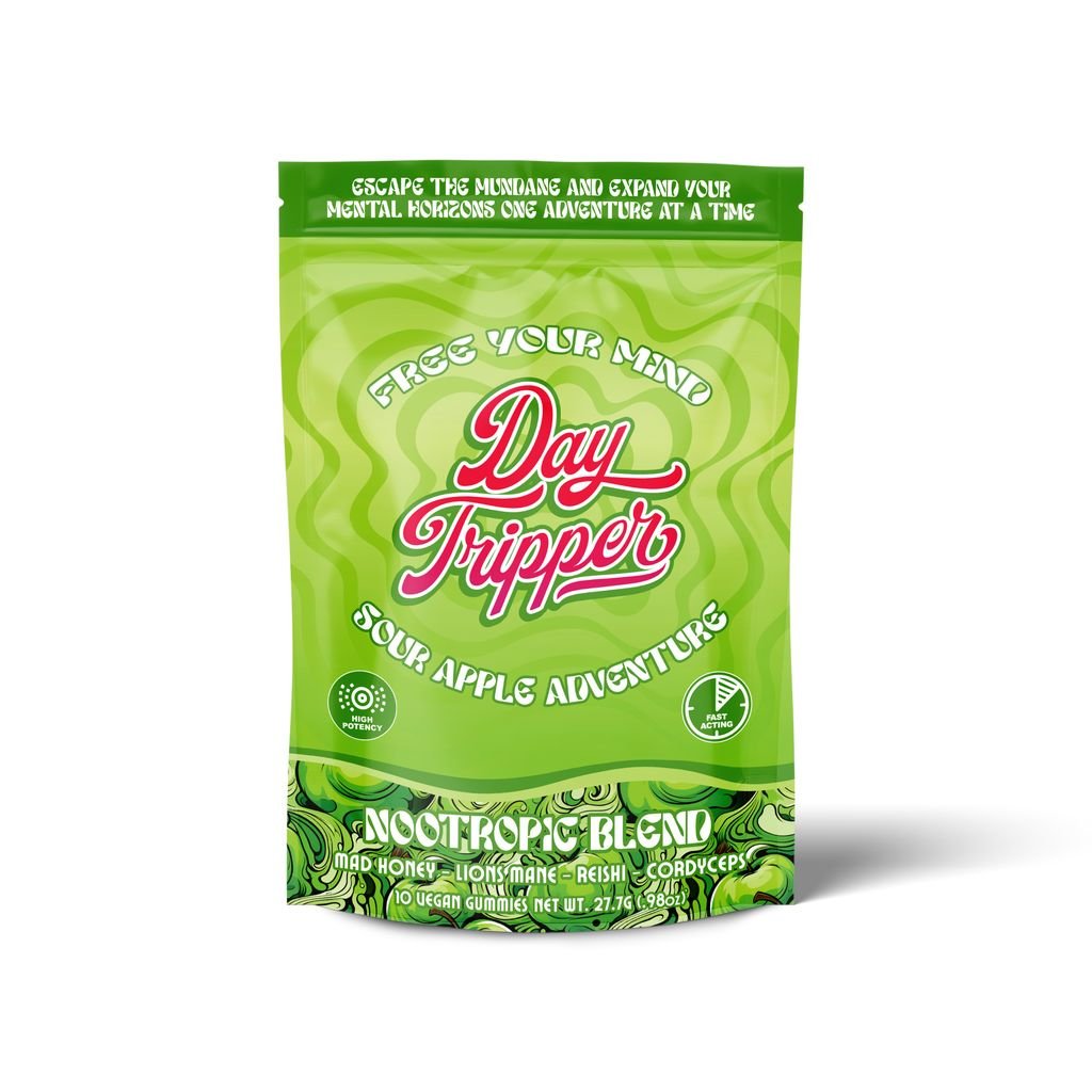 10ct Sour Apple Adventure Mushroom Gummies Case of 10 - Tree Spirit Wellness