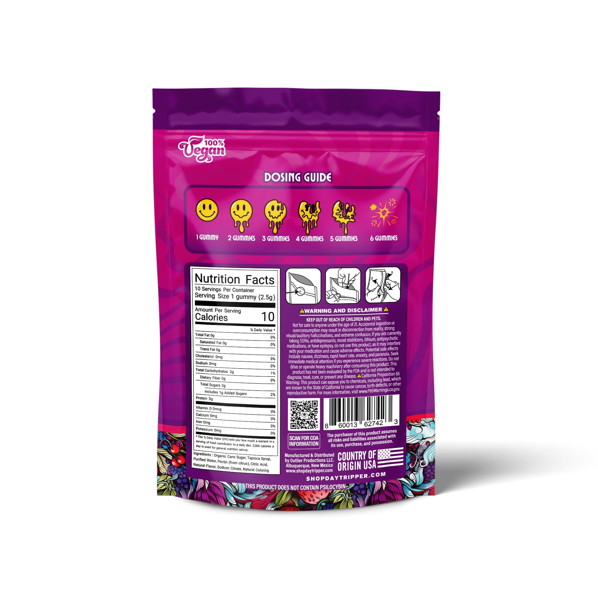 10ct Wild Berry Odyssey Mushroom Gummies Case of 10 - Tree Spirit Wellness