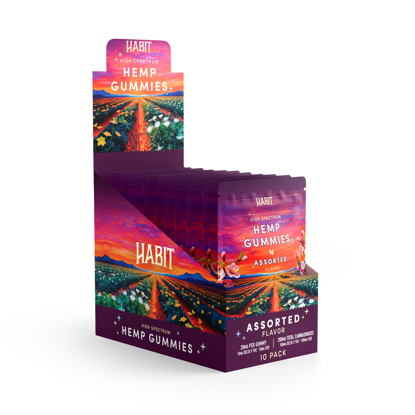 10mg Delta 9 + 10mg CBD Gummies – Assorted Flavors - Tree Spirit Wellness