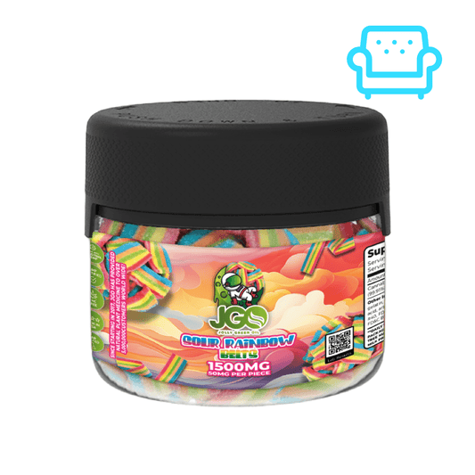 CBD Isolate Gummies - Sour Rainbow Belts - Tree Spirit Wellness