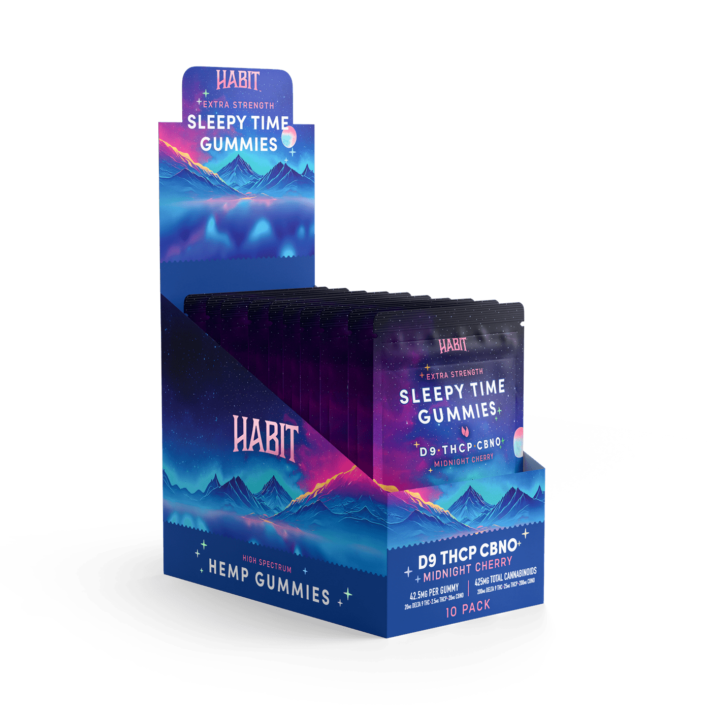 20mg D9+2.5mg THCP + 20mg CBNO - GUMMIES Midnight Cherry - Tree Spirit Wellness