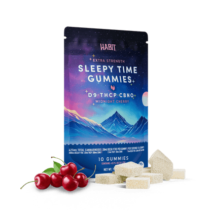 20mg D9+2.5mg THCP + 20mg CBNO - GUMMIES Midnight Cherry - Tree Spirit Wellness