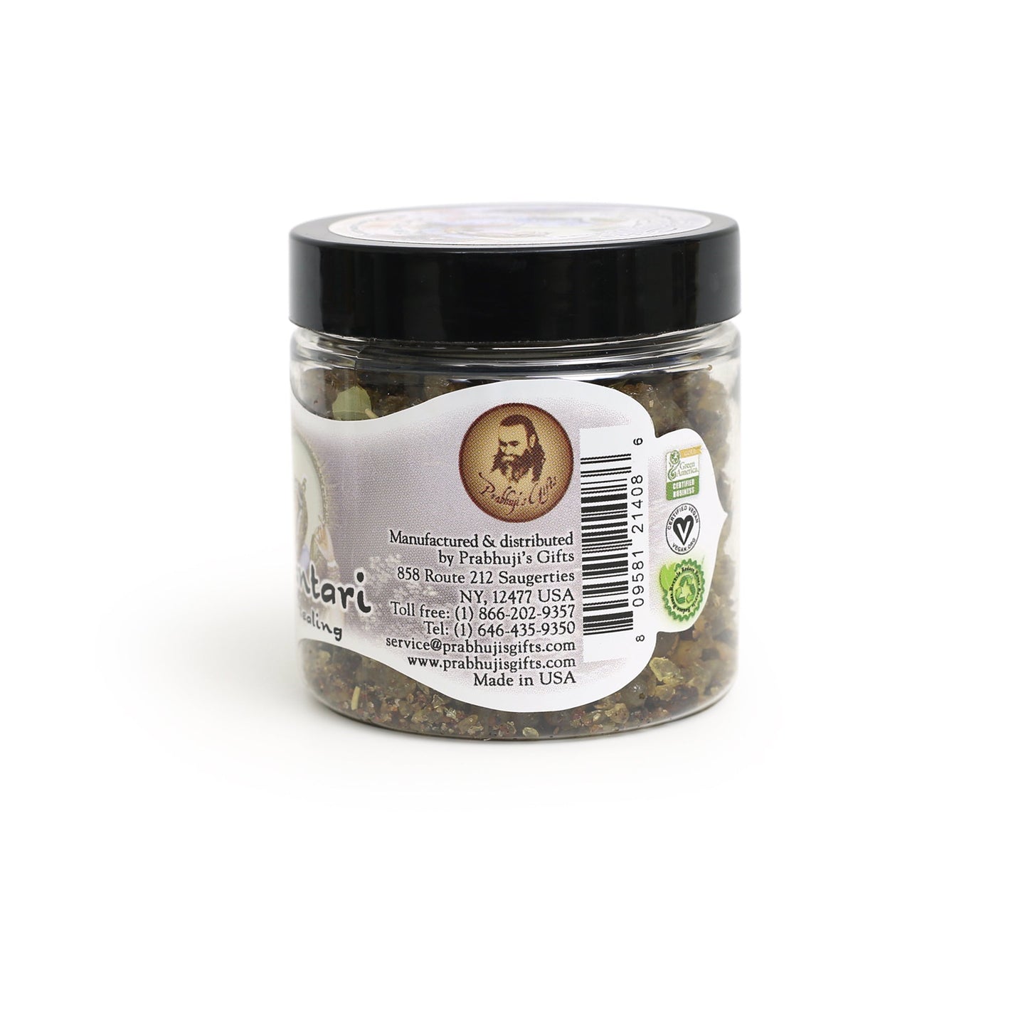 Prabhuji Resin Incense Dhanvantari - Health and Healing - 2.4oz Jar