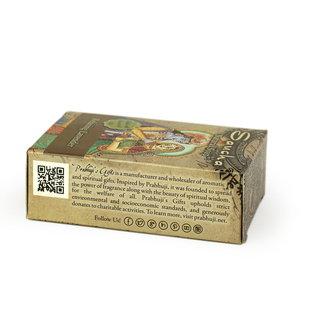 Soap Bar Saucha - Natural Relaxing Lavender - 3.5 oz (100g) - Wholesale and Retail Prabhuji's Gifts 
