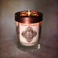 Prabhuji Root Chakra Muladhara | Soy Candle for Chakra Meditation with Essential Oils |  Sandalwood | Grounding and Serenity - 10.5oz