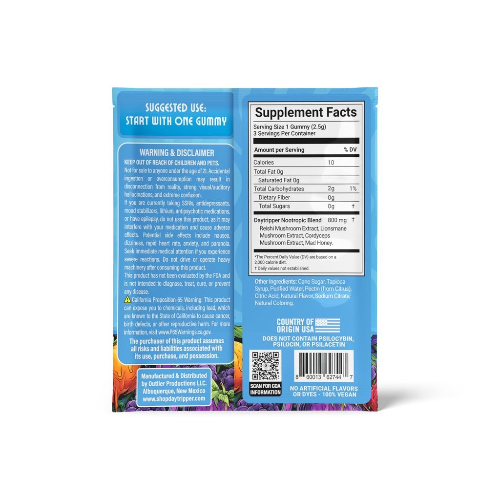 3ct Multi - Dimensional Mushroom Gummies Case of 30 - Tree Spirit Wellness