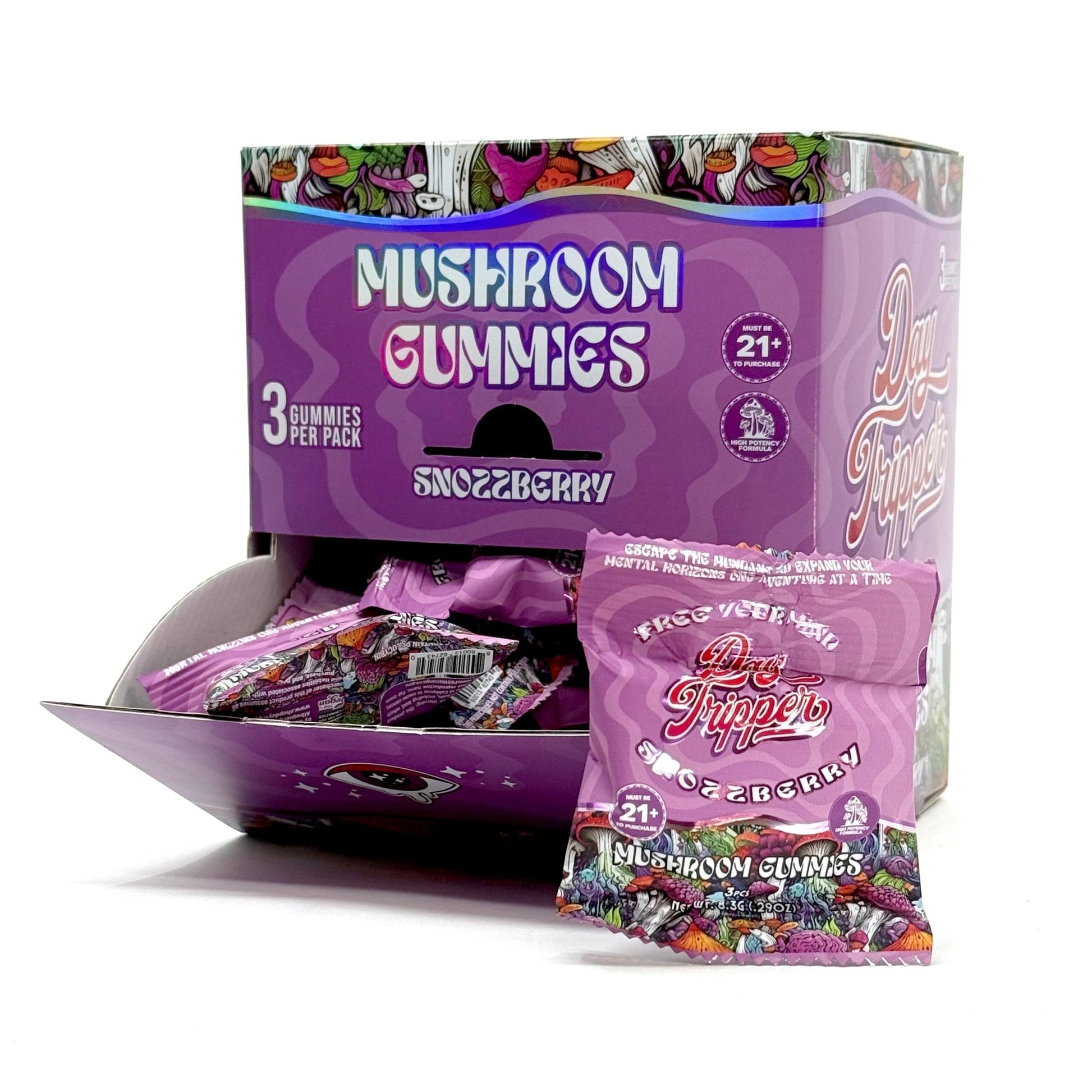 3ct Snozzberry Mushroom Gummies Case of 30 - Tree Spirit Wellness