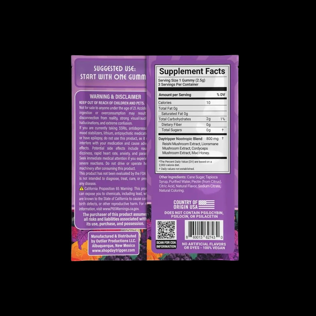 3ct Snozzberry Mushroom Gummies Case of 30 - Tree Spirit Wellness