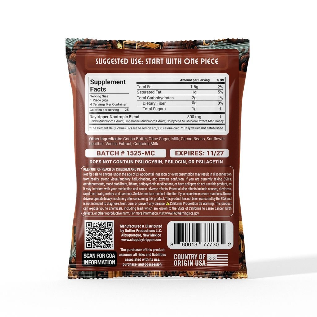 4 Piece Artisan Chocolate - Milk Chocolate Bar - 10 Bars/Case - Tree Spirit Wellness