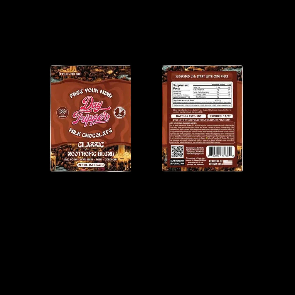 4 Piece Artisan Chocolate - Milk Chocolate Bar - 10 Bars/Case - Tree Spirit Wellness