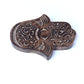 Decor - Wooden Hamsa - Swirl Wave 7"x6", Hand of Fatima, Hand of Mary - Wholesale and Retail Prabhuji's Gifts