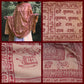 Prabhuji Meditation Yoga Prayer Shawl - Maha Mantra - Peach Large