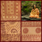 Prabhuji Meditation Yoga Prayer Shawl - Mantra Om - Peach Large