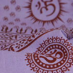 Prabhuji's Gifts - Meditation Yoga Prayer Shawl - Mantra Om - Purple Large
