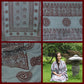 Prabhuji Meditation Yoga Prayer Shawl - Mantra Om - Grey Large