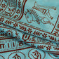 Prabhuji Meditation Yoga Prayer Shawl - Maha Mantra - Turquoise Large