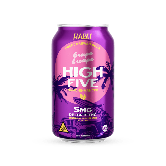 5Mg Delta 9 THC High Five Soda - 24pk - Tree Spirit Wellness