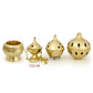 Burner - Hanging Brass Burner, Jali 2.5"Hx2"D - Wholesale and Retail Prabhuji's Gifts 