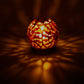 Burner for Cones and Candle Holder - Soapstone Carved T-Lite Ball - Leaves 3 inches - Wholesale and Retail Prabhuji's Gifts 