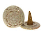 Burner for Cones and Candle Holder - Soapstone Carved T-Lite Ball - Flowers 3 inches - Wholesale and Retail Prabhuji's Gifts 