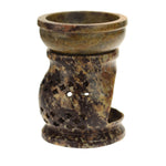 Oil Diffuser - Natural Soapstone Oil Burner Jali 3.25" - Wholesale and Retail Prabhuji's Gifts 