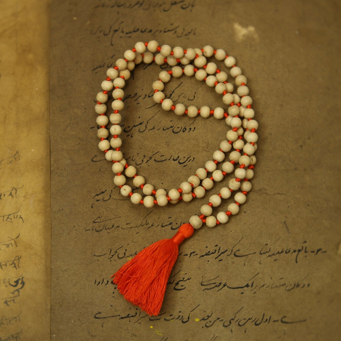 Prabhuji Prayer Mala Beads - Tulasi - 108 Prayer Beads